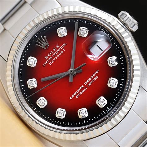 rolex datejust uomo usati con quadrante rosso|Acquista Rolex Datejust 36 su Chrono24.